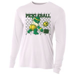 Funny Authentic Pickleball Sport Player Cooling Performance Long Sleeve Crew