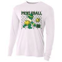 Funny Authentic Pickleball Sport Player Cooling Performance Long Sleeve Crew