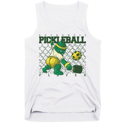 Funny Authentic Pickleball Sport Player Tank Top