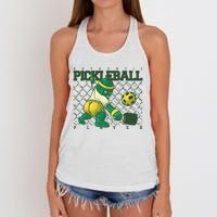 Funny Authentic Pickleball Sport Player Women's Knotted Racerback Tank