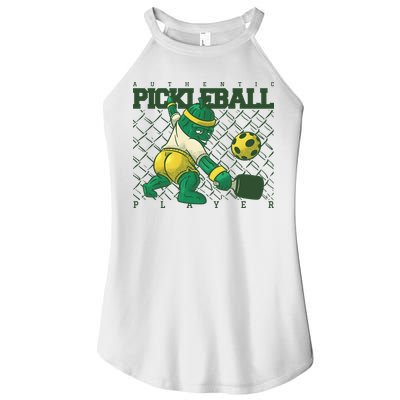 Funny Authentic Pickleball Sport Player Women's Perfect Tri Rocker Tank