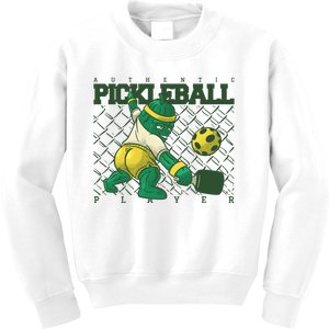 Funny Authentic Pickleball Sport Player Kids Sweatshirt