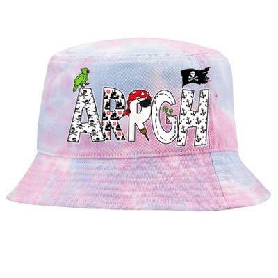 Fun ARRGH Pirate Style Pirate Costume ARGH Pirate Tie-Dyed Bucket Hat