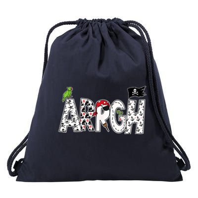 Fun ARRGH Pirate Style Pirate Costume ARGH Pirate Drawstring Bag