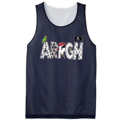 Fun ARRGH Pirate Style Pirate Costume ARGH Pirate Mesh Reversible Basketball Jersey Tank