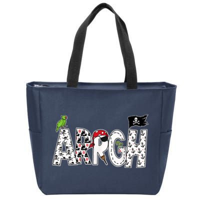 Fun ARRGH Pirate Style Pirate Costume ARGH Pirate Zip Tote Bag