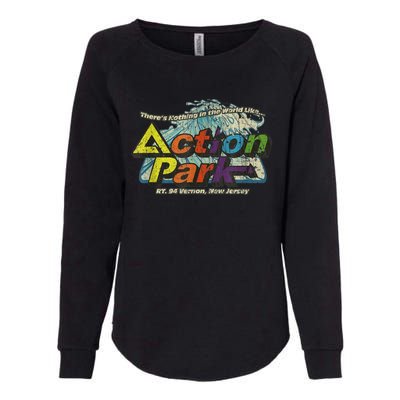 Funny Action Park New Jersey 1978 Vintage Womens California Wash Sweatshirt