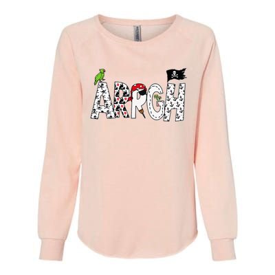 Fun Arrgh Pirate Style Pirate Costume Argh Pirate Womens California Wash Sweatshirt