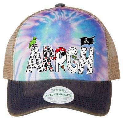 Fun Arrgh Pirate Style Pirate Costume Argh Pirate Legacy Tie Dye Trucker Hat