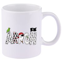 Fun Arrgh Pirate Style Pirate Costume Argh Pirate 11oz C Handle Ceramic Mug