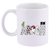 Fun Arrgh Pirate Style Pirate Costume Argh Pirate 11oz C Handle Ceramic Mug