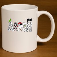 Fun Arrgh Pirate Style Pirate Costume Argh Pirate 11oz C Handle Ceramic Mug