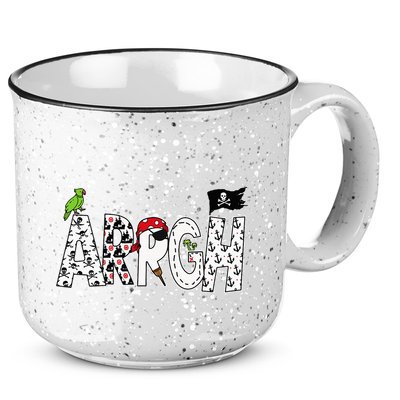 Fun Arrgh Pirate Style Pirate Costume Argh Pirate 15oz Campfire Ceramic Mug