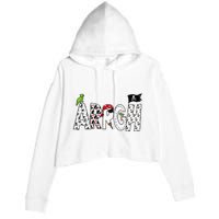 Fun Arrgh Pirate Style Pirate Costume Argh Pirate Crop Fleece Hoodie