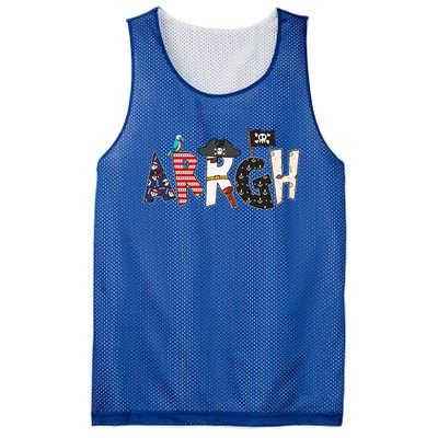 Fun ARRGH Pirate Style Pirate Halloween Costume ARGH Pirate Mesh Reversible Basketball Jersey Tank