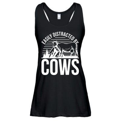 Farm Animal Pet Cow Ladies Essential Flowy Tank