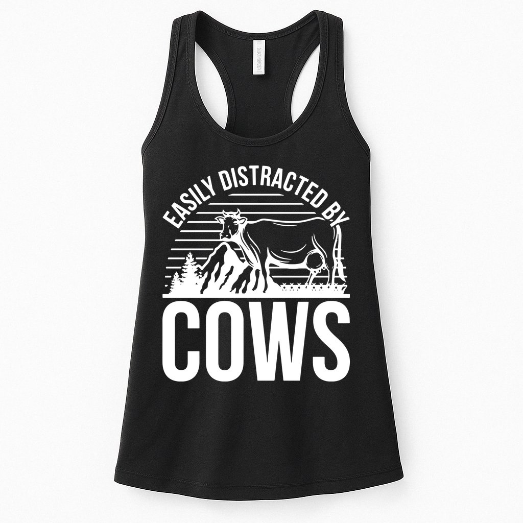 Farm Animal Pet Cow Womens Tank Top