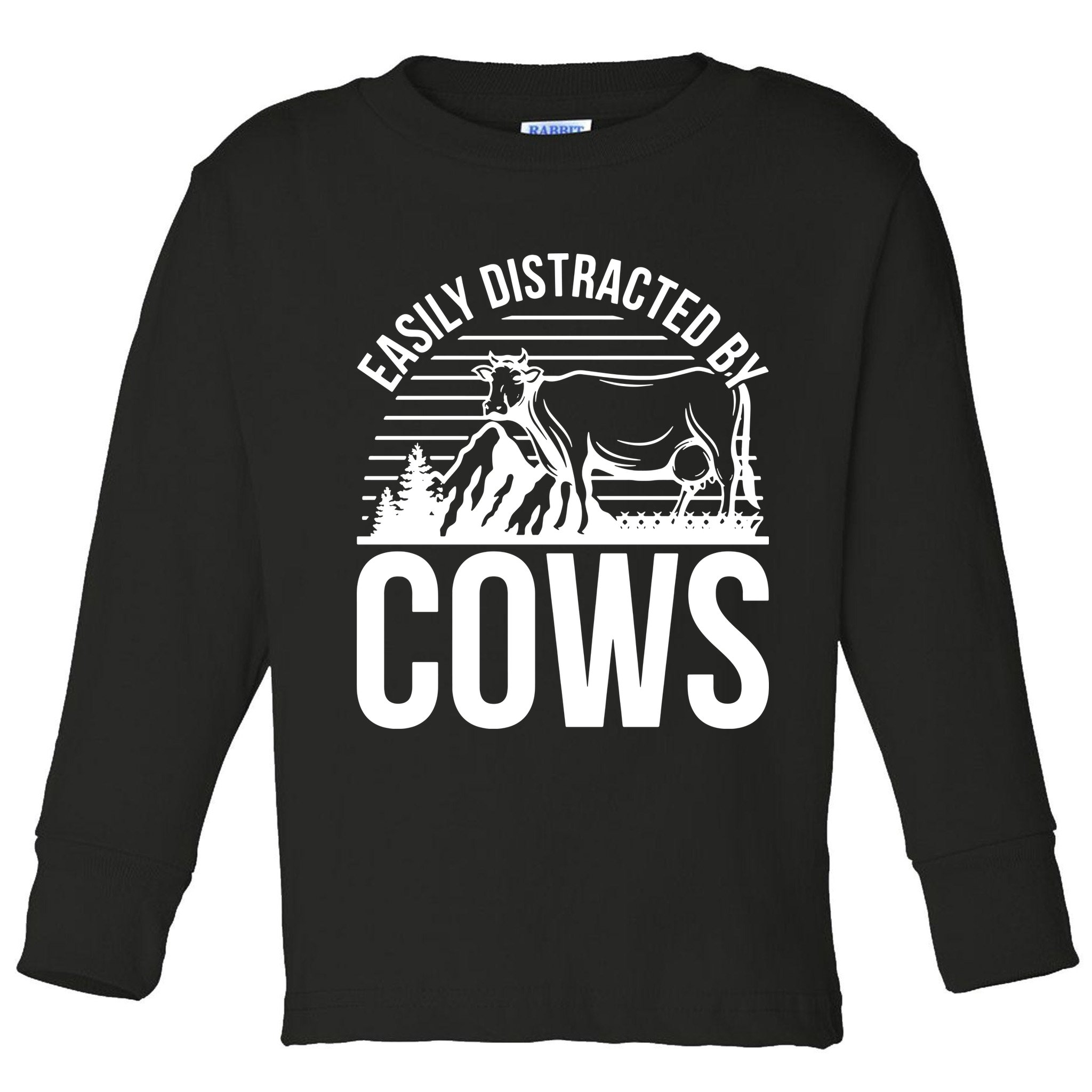Farm Animal Pet Cow Toddler Long Sleeve Shirt