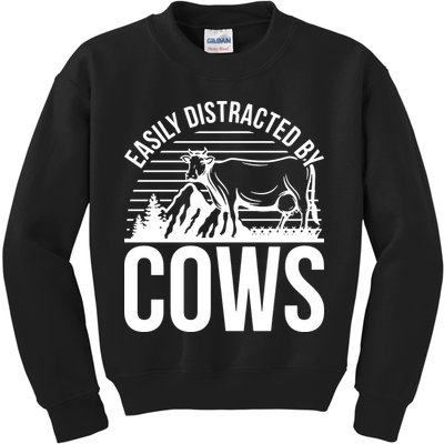 Farm Animal Pet Cow Kids Sweatshirt