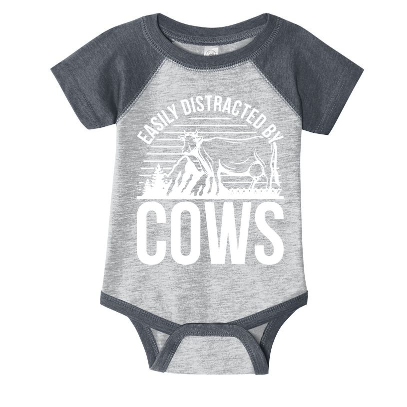 Farm Animal Pet Cow Infant Baby Jersey Bodysuit