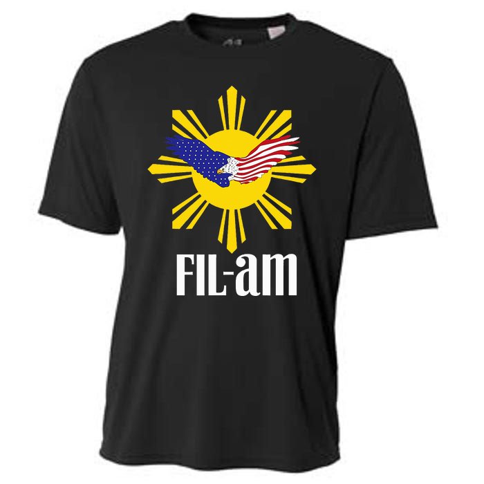 Fil Am Patriotic Wear For Filipino Americans Who Have Pride Cooling Performance Crew T-Shirt