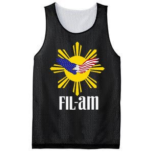 Fil Am Patriotic Wear For Filipino Americans Who Have Pride Mesh Reversible Basketball Jersey Tank