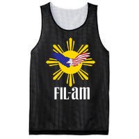 Fil Am Patriotic Wear For Filipino Americans Who Have Pride Mesh Reversible Basketball Jersey Tank