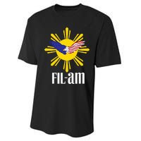 Fil Am Patriotic Wear For Filipino Americans Who Have Pride Performance Sprint T-Shirt