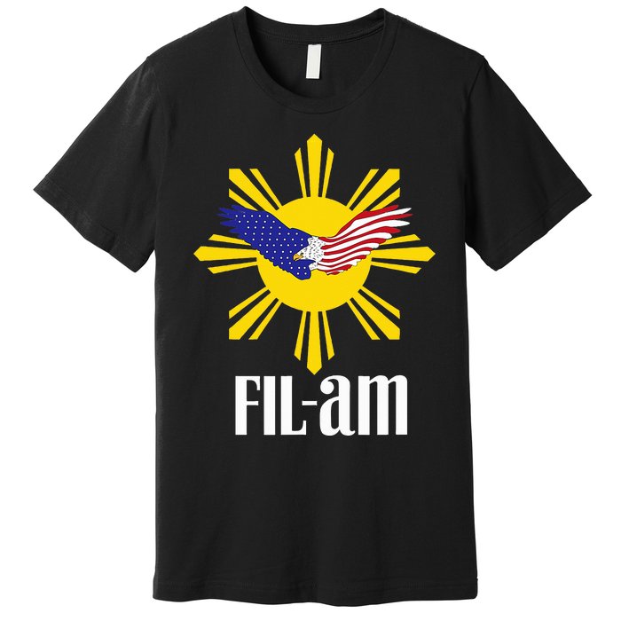 Fil Am Patriotic Wear For Filipino Americans Who Have Pride Premium T-Shirt