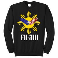 Fil Am Patriotic Wear For Filipino Americans Who Have Pride Tall Sweatshirt