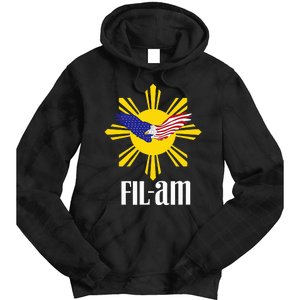 Fil Am Patriotic Wear For Filipino Americans Who Have Pride Tie Dye Hoodie