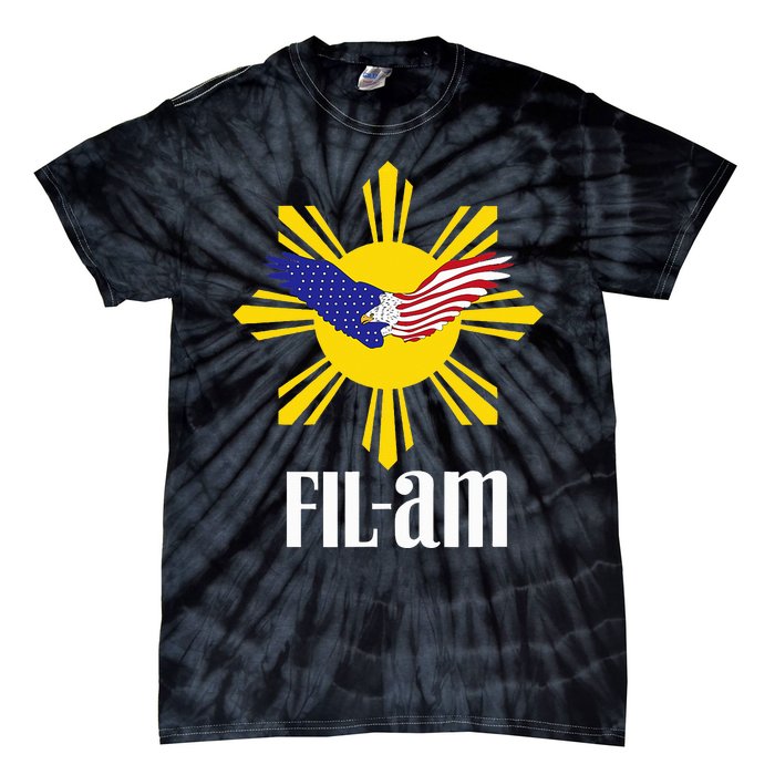 Fil Am Patriotic Wear For Filipino Americans Who Have Pride Tie-Dye T-Shirt