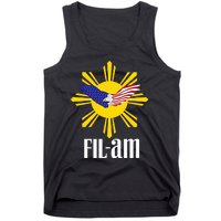 Fil Am Patriotic Wear For Filipino Americans Who Have Pride Tank Top