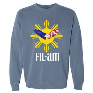 Fil Am Patriotic Wear For Filipino Americans Who Have Pride Garment-Dyed Sweatshirt