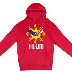 Fil Am Patriotic Wear For Filipino Americans Who Have Pride Premium Pullover Hoodie