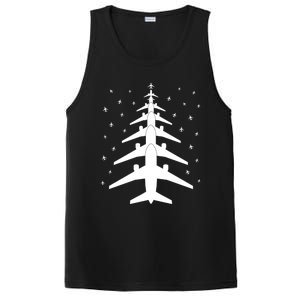 Funny Airplane Pilot Christmas Tree For Flying Aviatior Gift PosiCharge Competitor Tank