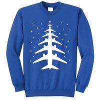 Funny Airplane Pilot Christmas Tree For Flying Aviatior Gift Sweatshirt