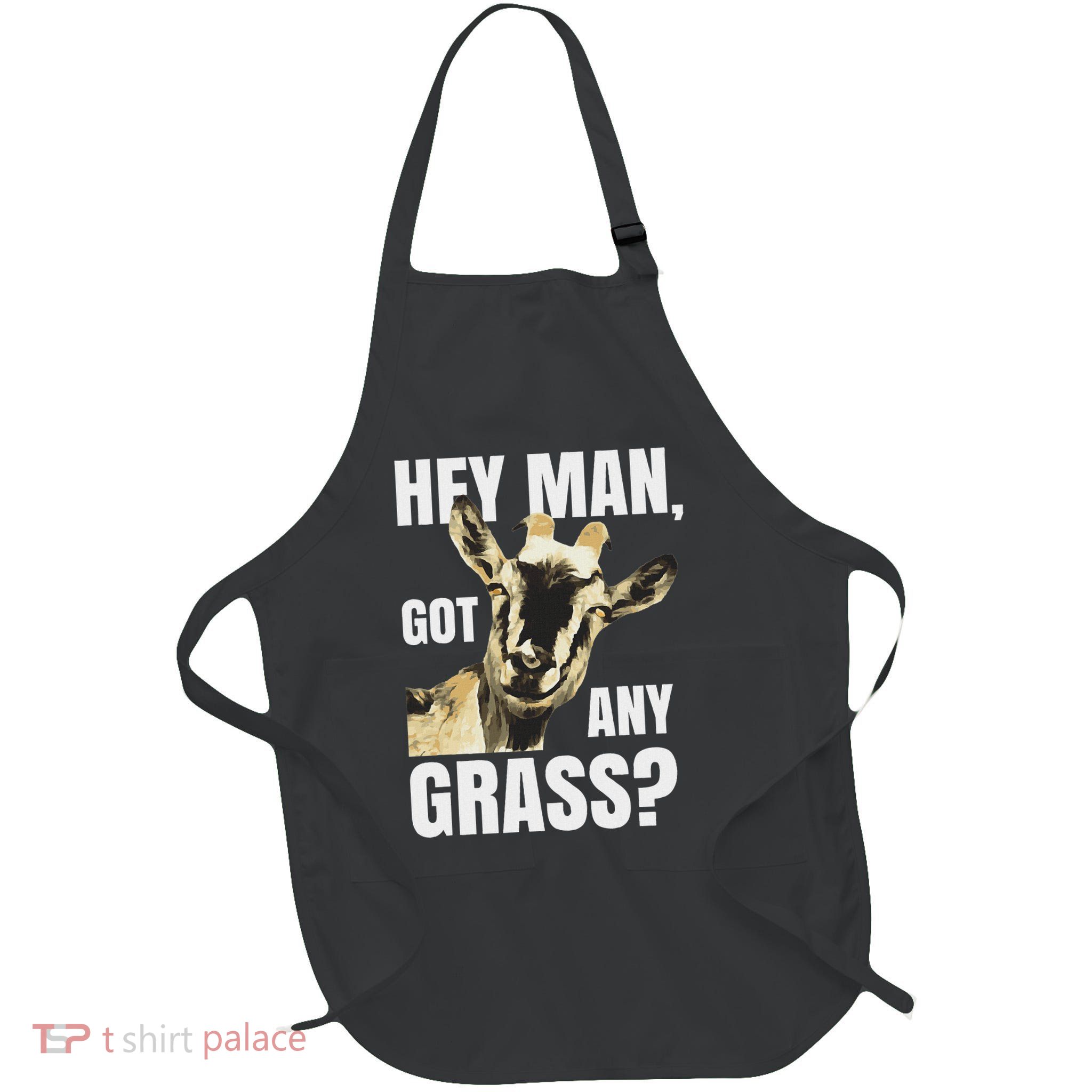 Farm Animal Pun Goas Pets Meme Funny Goat Full-Length Apron With Pockets