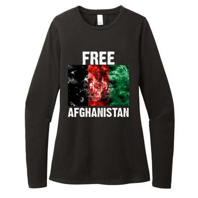 Free Afghanistan Pray For AFG Support Womens CVC Long Sleeve Shirt