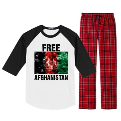 Free Afghanistan Pray For AFG Support Raglan Sleeve Pajama Set