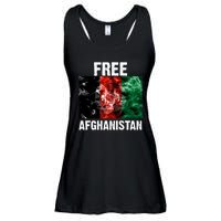 Free Afghanistan Pray For AFG Support Ladies Essential Flowy Tank