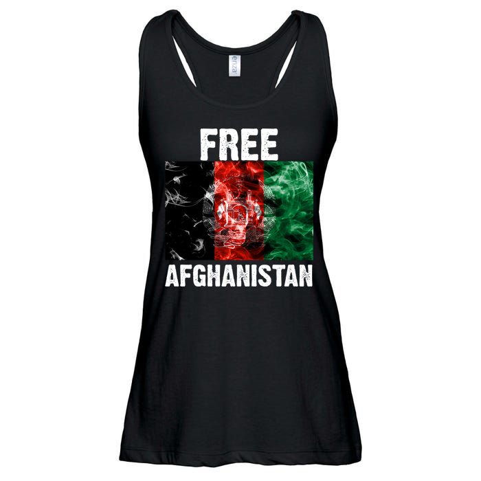 Free Afghanistan Pray For AFG Support Ladies Essential Flowy Tank