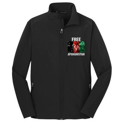 Free Afghanistan Pray For AFG Support Core Soft Shell Jacket