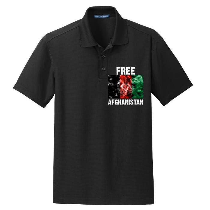 Free Afghanistan Pray For AFG Support Dry Zone Grid Polo