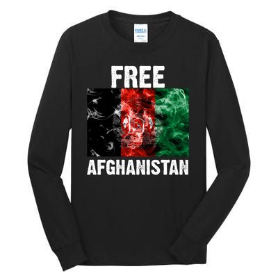 Free Afghanistan Pray For AFG Support Tall Long Sleeve T-Shirt