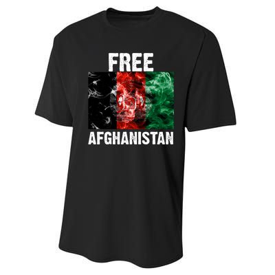 Free Afghanistan Pray For AFG Support Performance Sprint T-Shirt