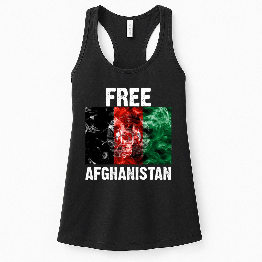 Free Afghanistan Pray For AFG Support Womens Tank Top