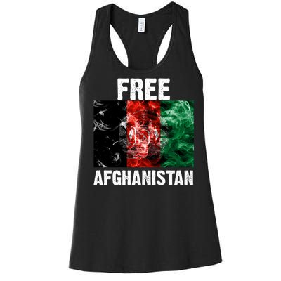 Free Afghanistan Pray For AFG Support Women's Racerback Tank