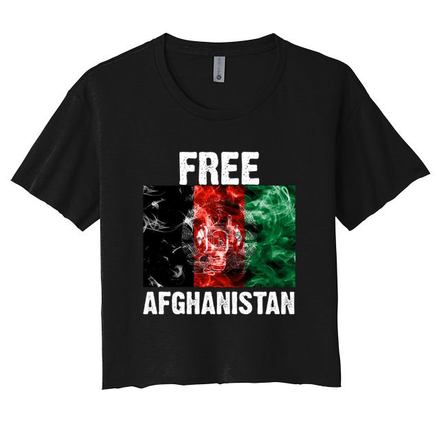 Free Afghanistan Pray For AFG Support Crop Top