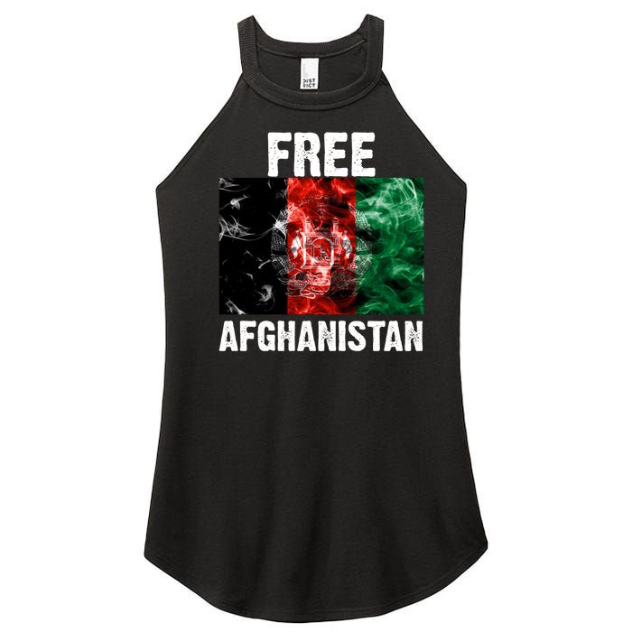 Free Afghanistan Pray For AFG Support Women's Perfect Tri Rocker Tank